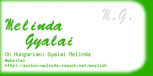 melinda gyalai business card